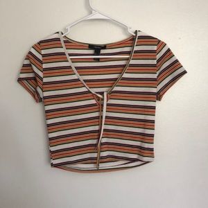 Striped Crop Top